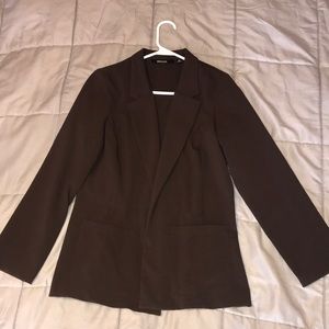 Briggs New York Brown Tailored Blazer